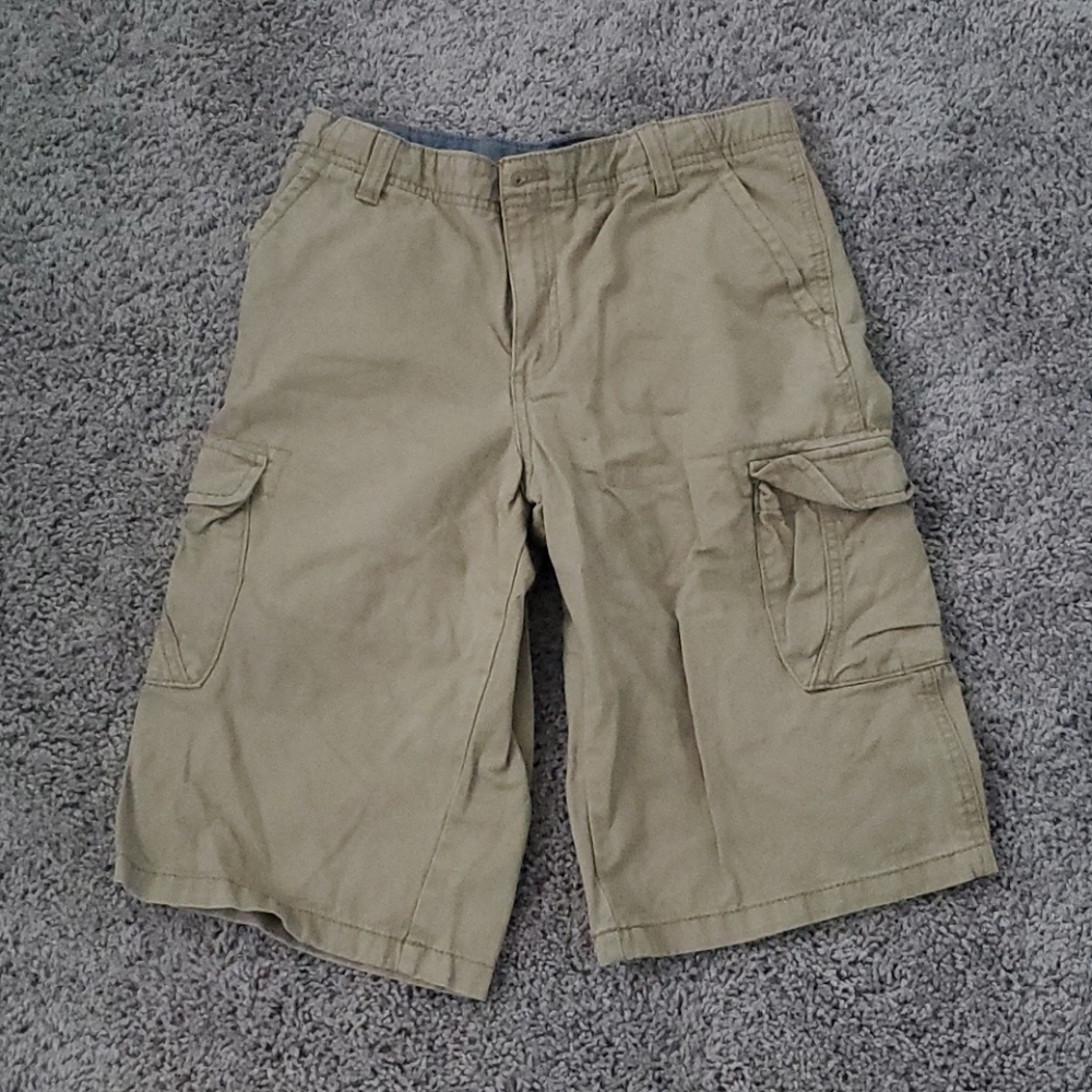 Tan cargo shorts